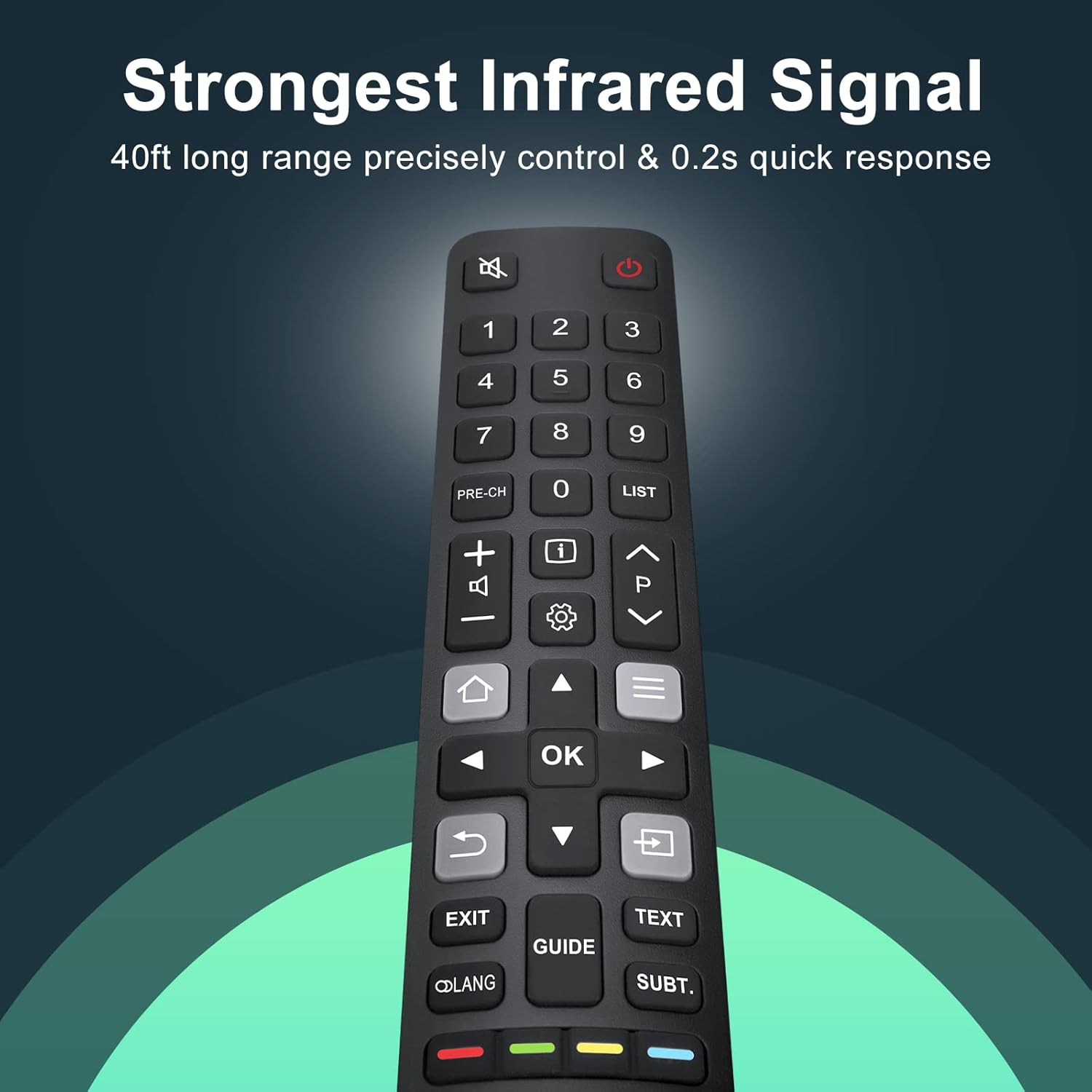 Universal Remote Control RC802N for TCL FFALCON LED 4K UHD HDR Smart Android Tvs, Replacement Remote with Netflix Shortcut Key image number 3