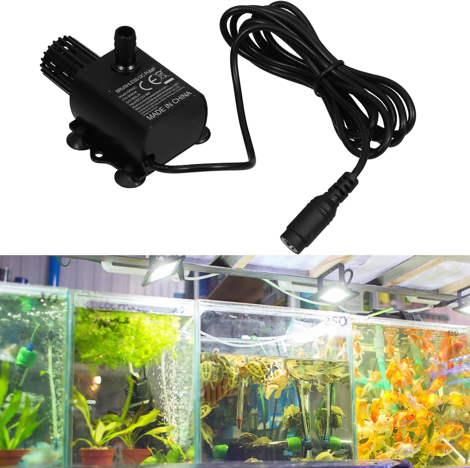 STAHAD Mini Brushless Dc Submersible Water Pump with High-Strength Rotor Quiet Operation Stable Circulation for Fish Tanks Fountains Aquariums and Garden Water Features image number 1