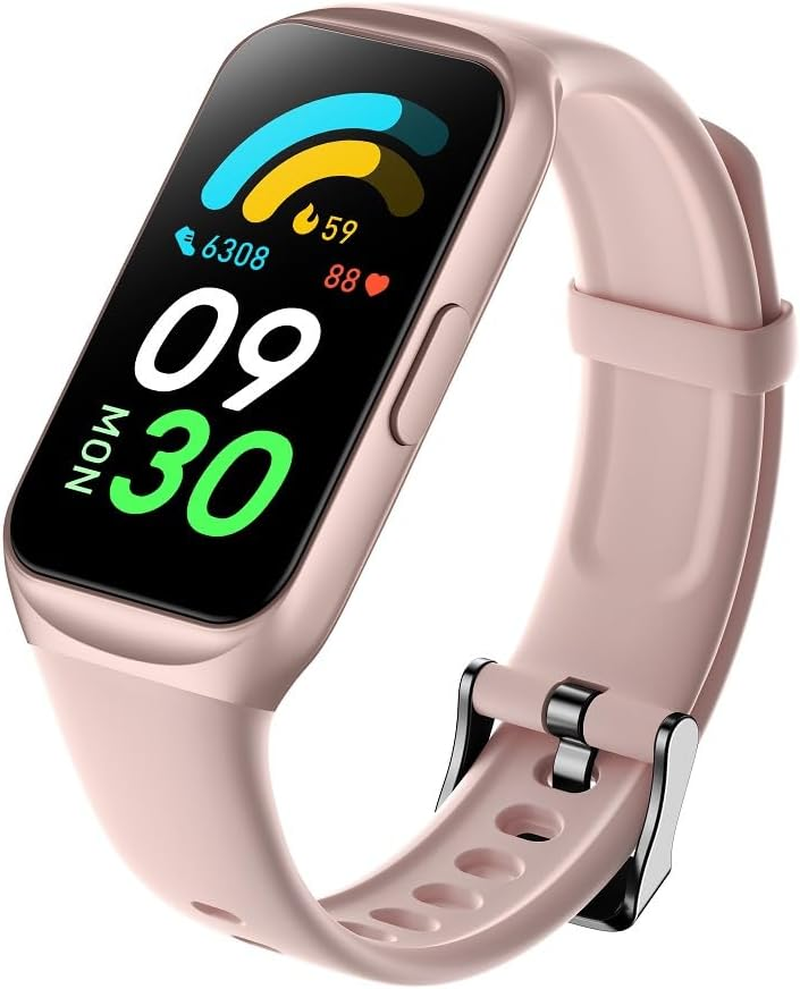 Fitness Tracker Watch with 1.47" TFT Screen, Heart Rate, Sleep Monitor, 100+ Sports Modes IP68 Waterproof Activity Tracker Step Counter Pedometer Compatible Android Ios (Pink) image number 4