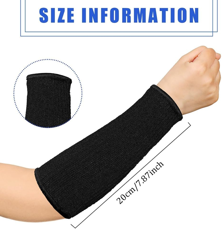 Zicojia 3 Pairs Arm Protectors for Thin Skin and Bruising Cut Forearm Sleeve Level 5 Arm Burn Protection Sleeve image number 2