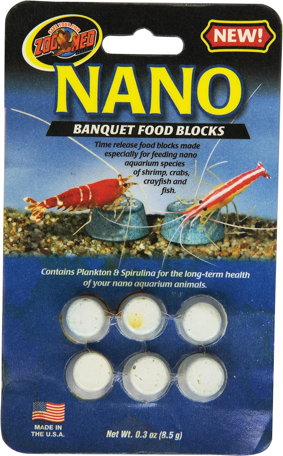 Zoo Med Laboratories AZMBB9 Nano Banquet Block Mini, Net WT, 0.3 Oz
