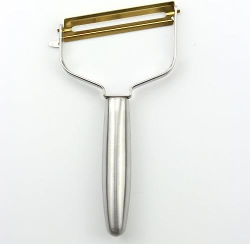 Pearl Metal C-516 Wide Slice Peeler, Natural, Titanium Coating, Made in Japan