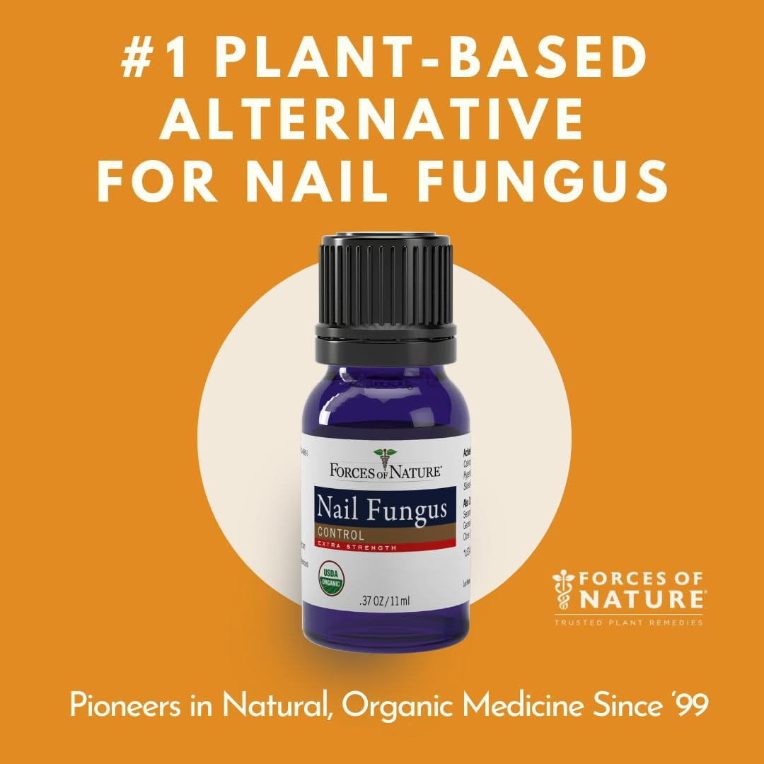 Forces of Nature -Natural, Organic Nail Fungus Treatment (11Ml) Non GMO, No Harmful Chemicals, Nontoxic &ndash;Fight Damaged, Cracked, Brittle, Discolored Yellow and Black Toenails, Fingernails image number 5
