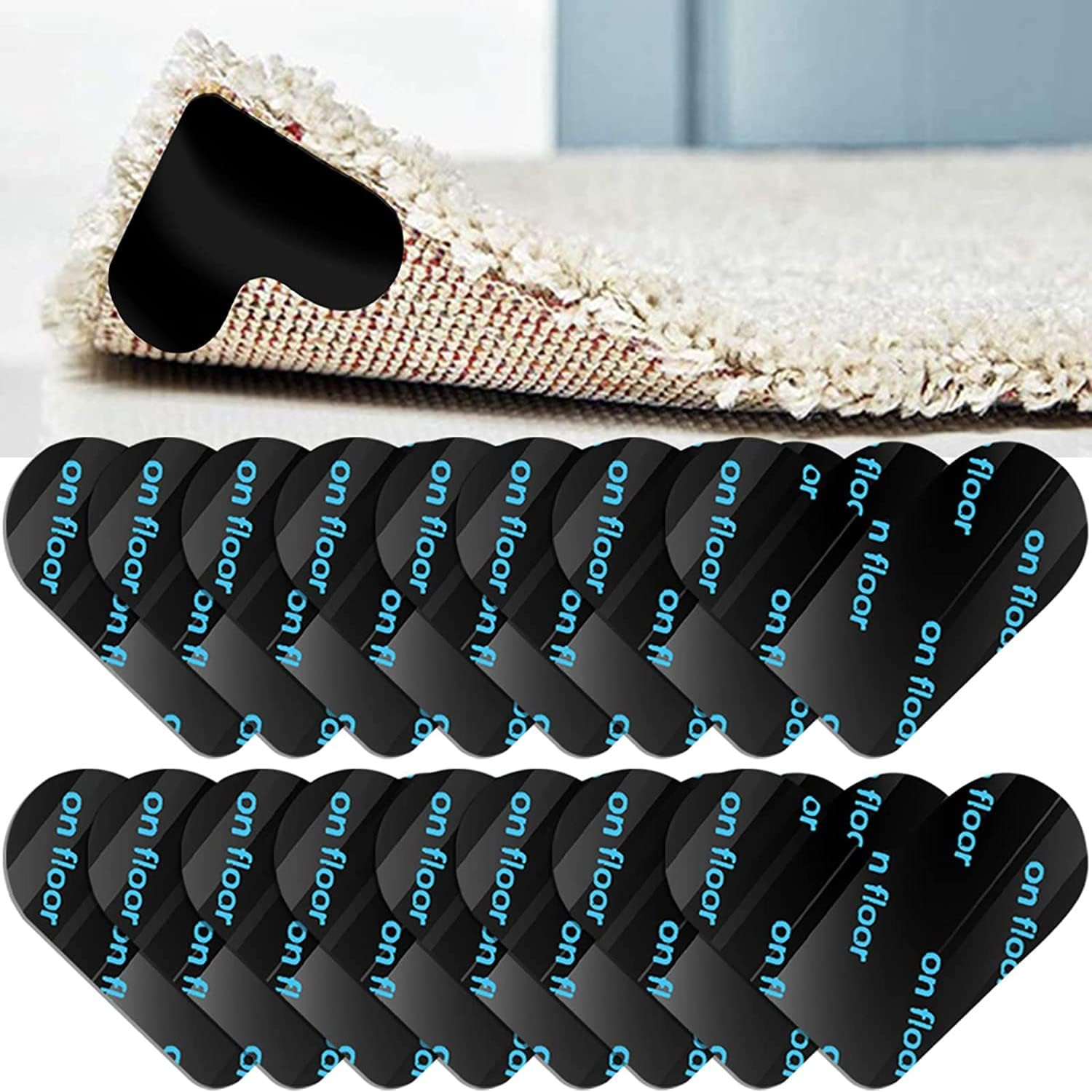 Rug Pad Gripper, 16PCS Non Slip Washable Grippers for Rug, Non Slip Rug Gripper for Hardwood Floors image number 5