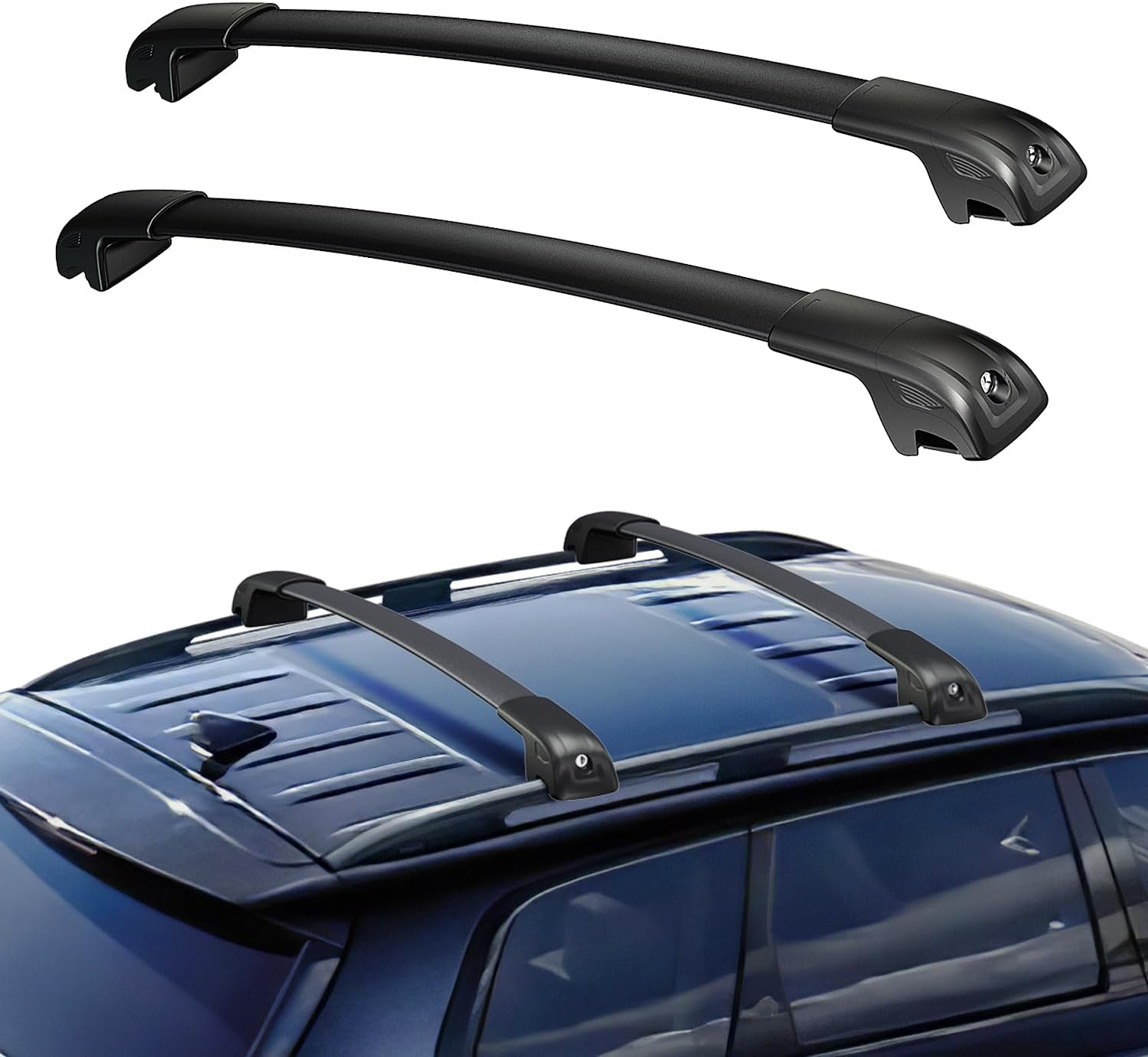 Car Roof Rack Cross Bars Compatible with KIA Sportage X-Line Awd/Sportage X-Pro/Sportage X-Pro Prestige 2023-2024 with Lock for Rooftop Cargo Carrier Luggage Kayak Canoe Bike Snowboard image number 6
