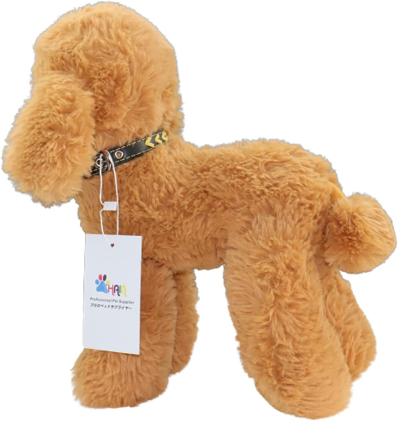 THAIN Leather Custom Collar,Braided Leather Engraved Dog Collars with Personalized Stainless Steel Nameplate for Small Medium Large Dogs (L(Neck 14.17"-18.11"), Yellow) image number 7