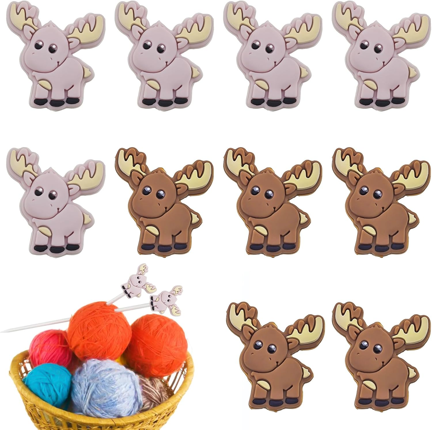 10 Pack Cute Flower Needle Point Protectors Silicone Needle Point Protectors Knitting Accessories and Supplies Knitting Needle Stoppers Knitting Needles Point Protectors Knitting Tools