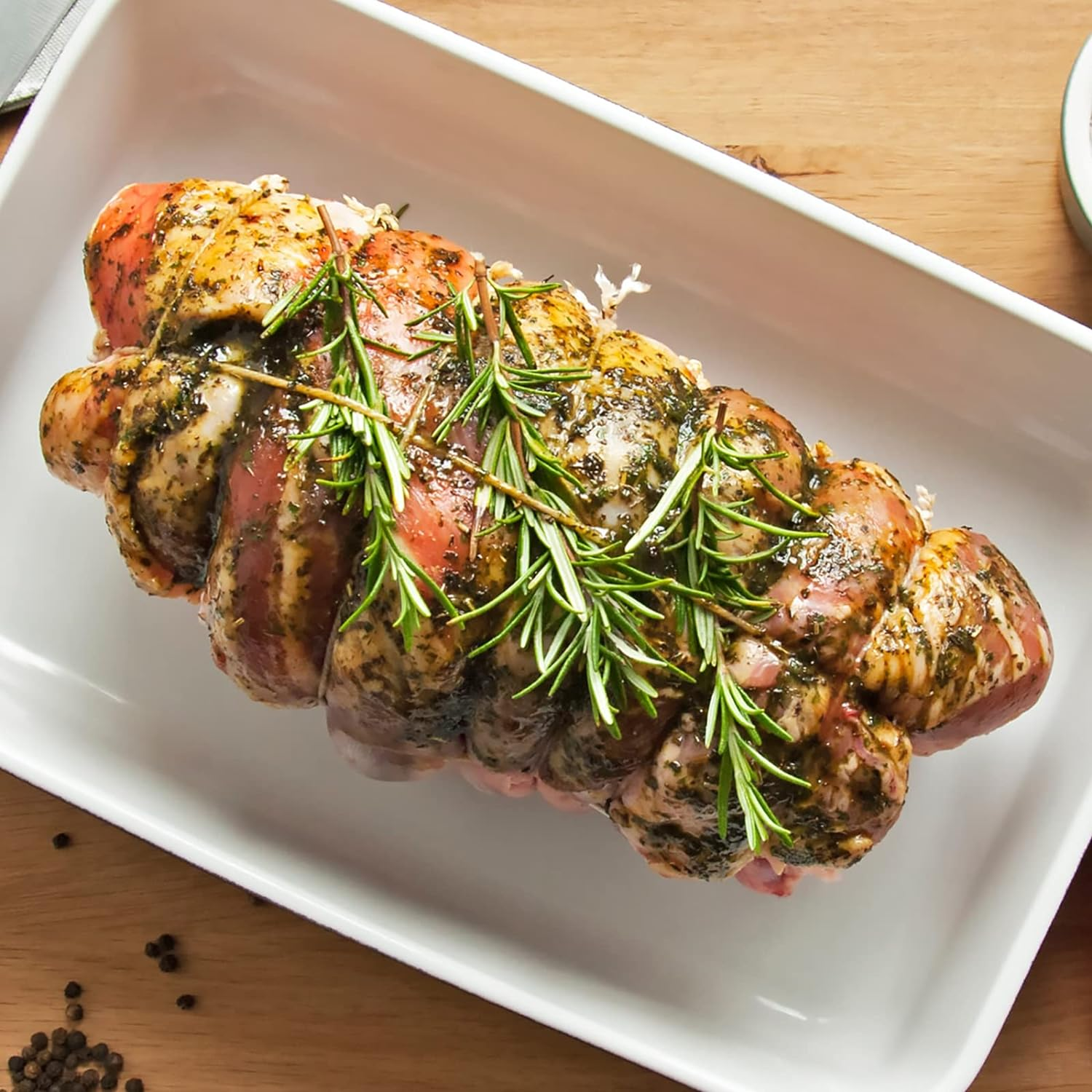 Ohtomber White Cotton Butchers Twine String - 328 Feet 2MM for Crafts, Bakers Twine, Kitchen Cooking Butcher Meat and Roasting, Gift Wrapping