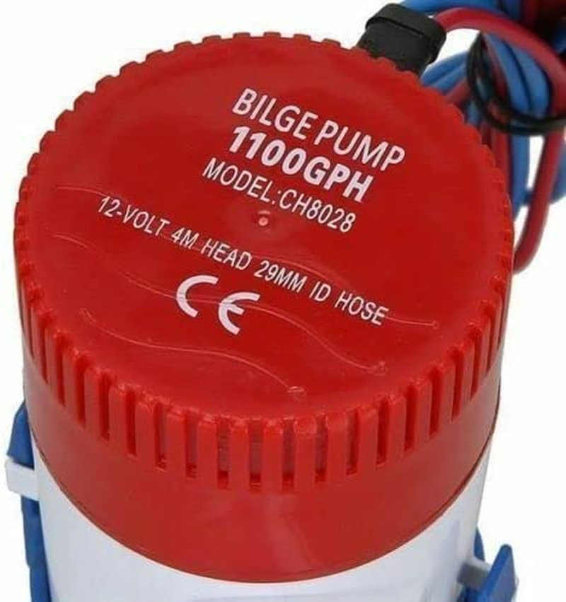 1100GPH Submersible Bilge Water Pump 12V Camp Fishing Boat Caravan Camping image number 3