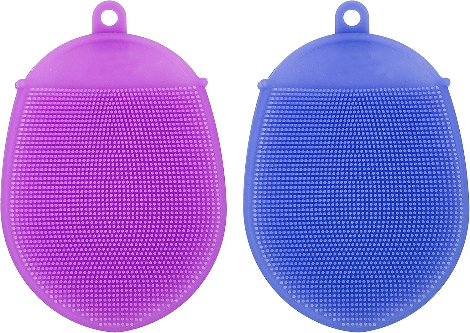 2-Pack Silicone Body Brush Glove, Soft Bath Shower Scrubber Sponge for Washing Cleaning Exfoliating Skin SPA Feet Back Massage image number 3