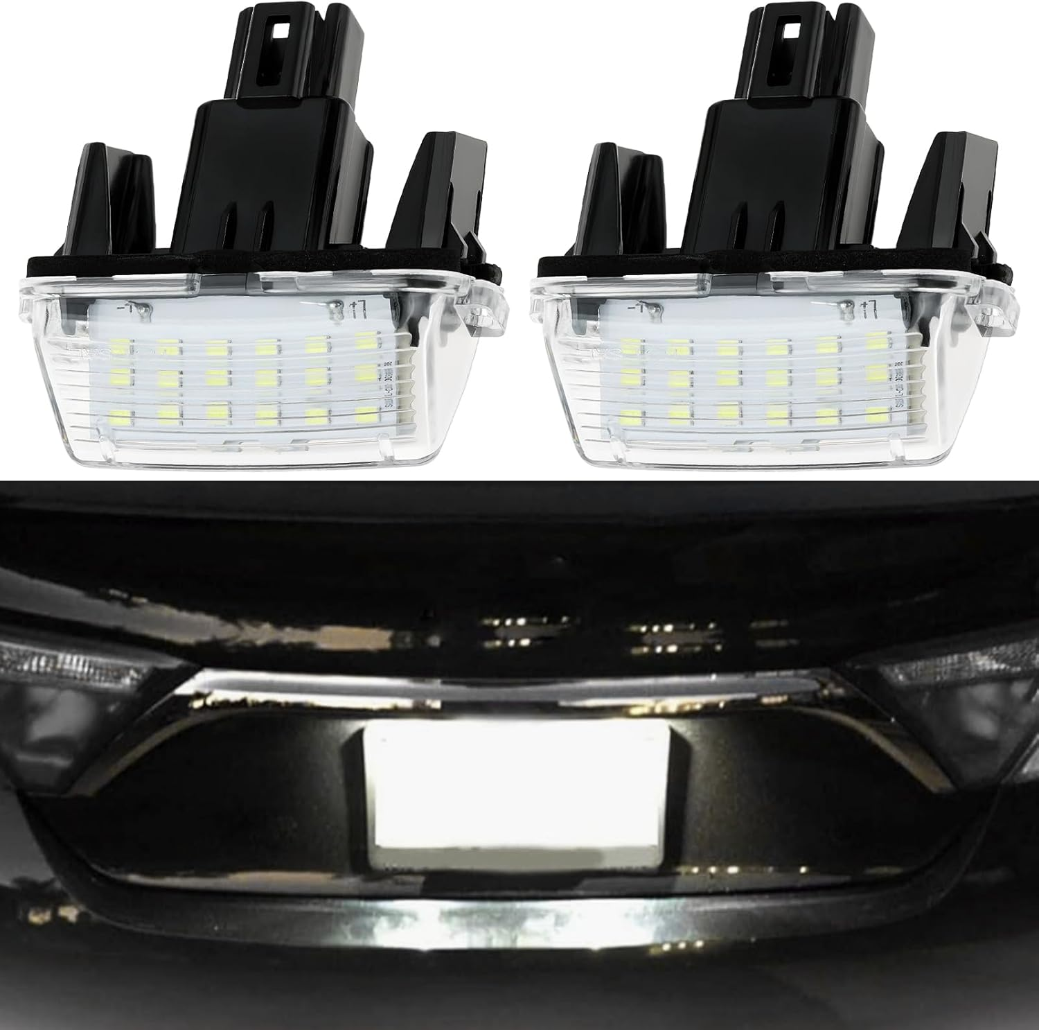 Be in Your Mind 2Pcs Number Plate Light 81270-0D120 812700D120 Compatible with Toyota Avensis Auris
