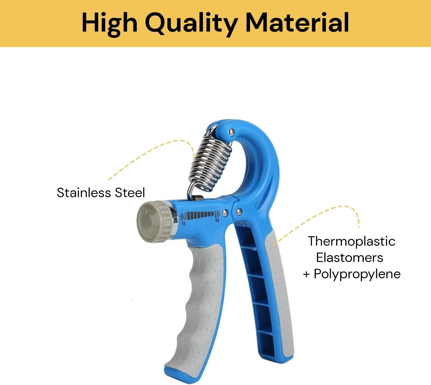 Spendeal Grip Strength Trainer, Hand Grip Strengthener, Adjustable Resistance 22-132Lbs (10-60Kg), Forearm Strengthener, Perfect for Musicians Athletes - Black (2 Pack) image number 4