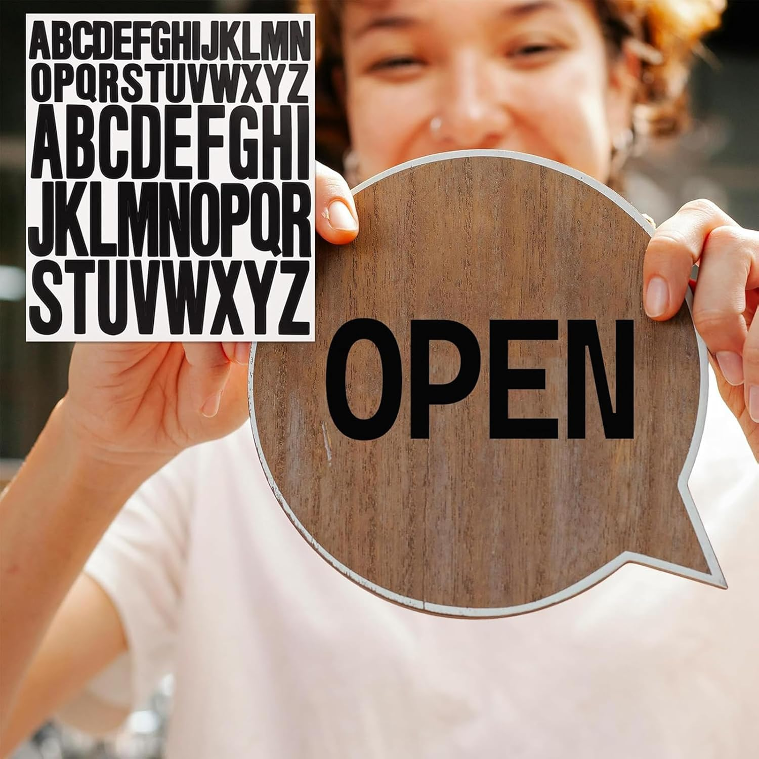 2080Pcs Letter Stickers - 10 Sheets of Vinyl Alphabet Stickers (1/2 Inch) in Uppercase & Lowercase - Small Decals for Scrapbooking, Classroom Use, and Craft Projects (Black) image number 3