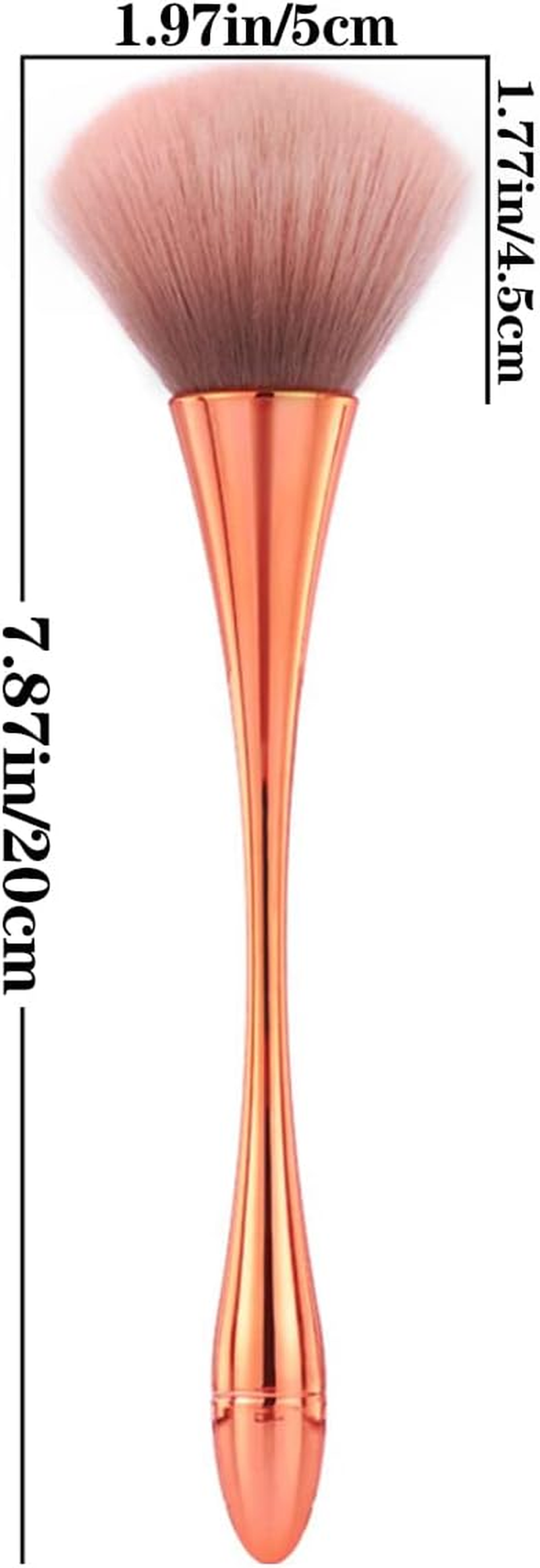 3Pcs Nail Dust Brush Acrylic Brush Cleaner Nail Brushes for Cleaning Dust Dip Powder Brush Large Makeup Brush Blush Brush Nail Clean up Brush Manicure Brush image number 4