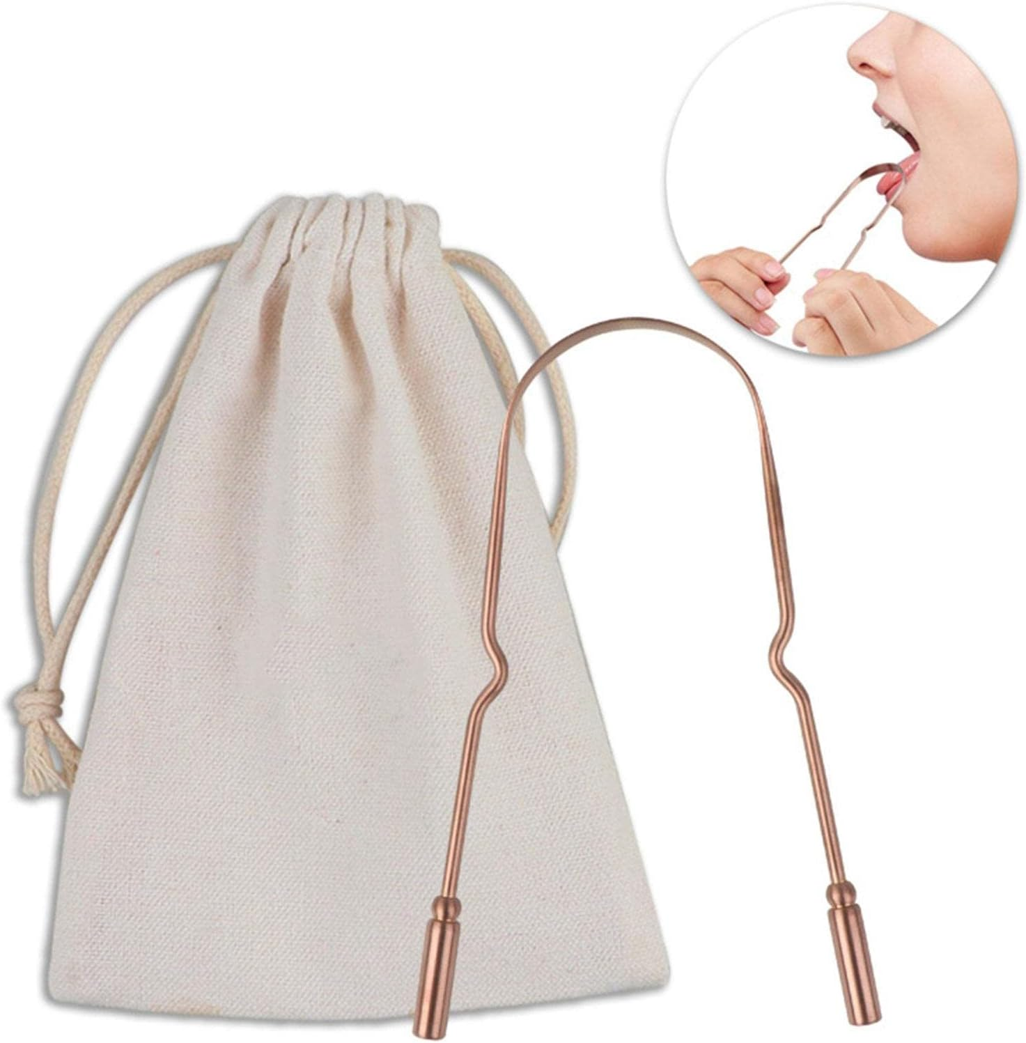 Metal Tongue Scraper for Adults - Stainless Steel Tongue Coating Brush | Breath Treat U-Shaped for Adults, Oral Care to Keep Fresher Breath Lippsy - Silver U Shape image number 4