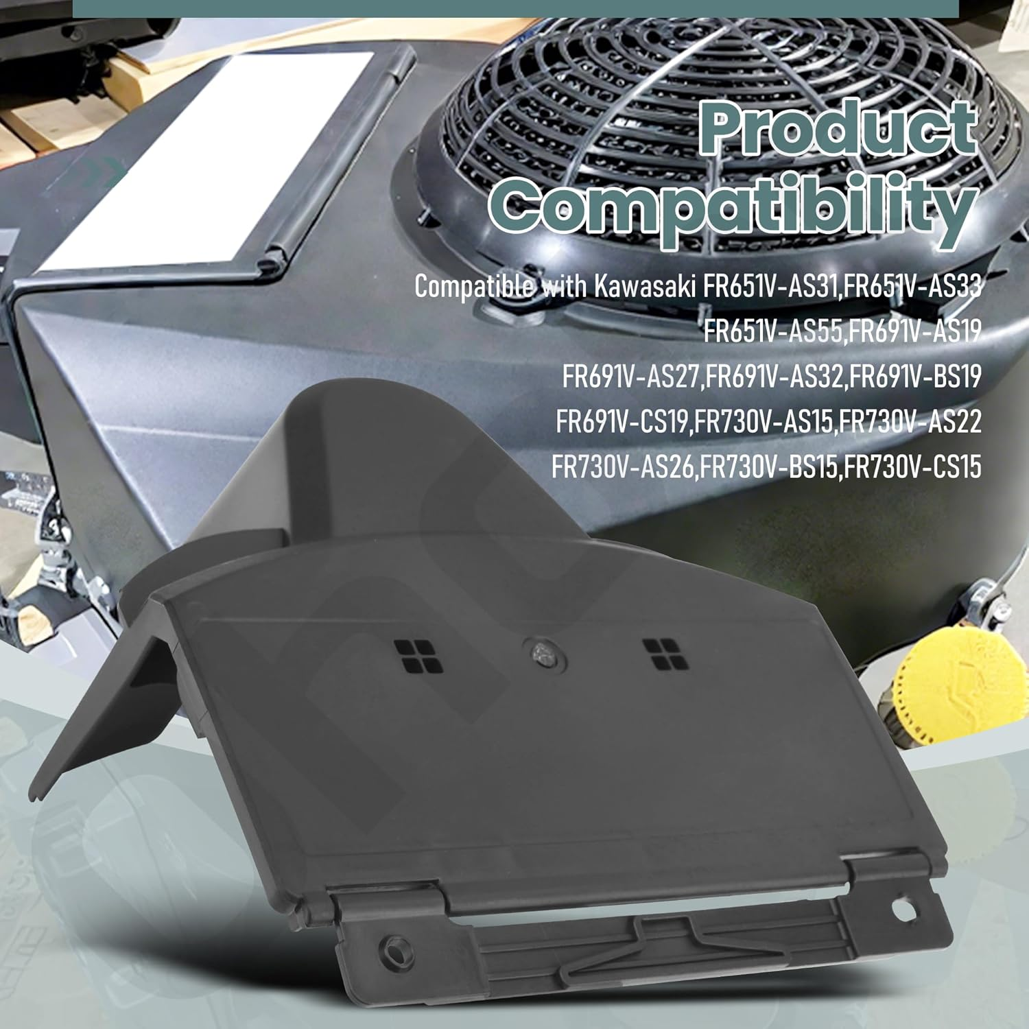 Ohoho 11011-0820 Air Filter Cover & 11013-0752 Air Filter Kit - by - Compatible with Kawasaki 11011-7052 11011-7065 11011-7054 FR651V FR691V FR730V 4 Stroke Engine image number 2