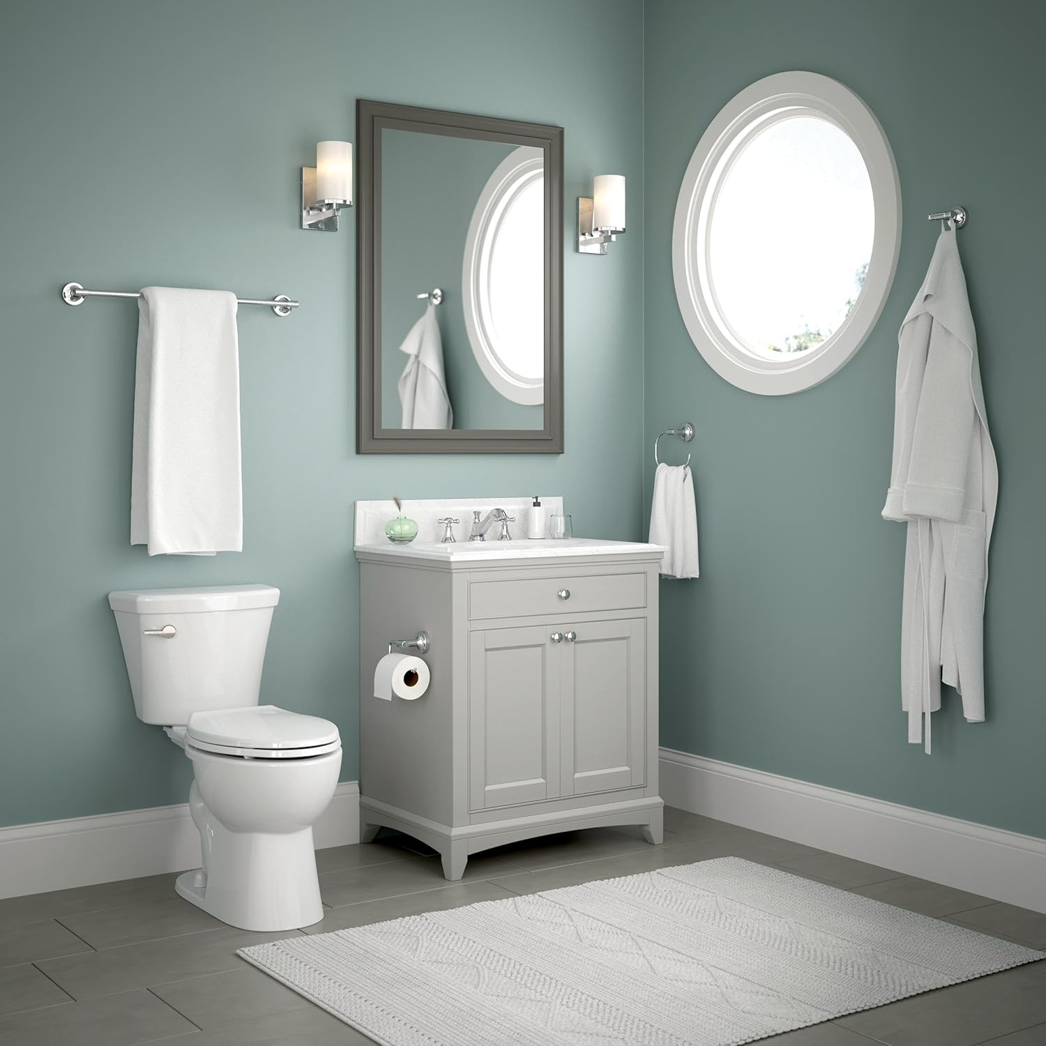 Franklin Brass VOI50-PC Voisin Toilet Tissue Paper Holder, Polished Chrome image number 4