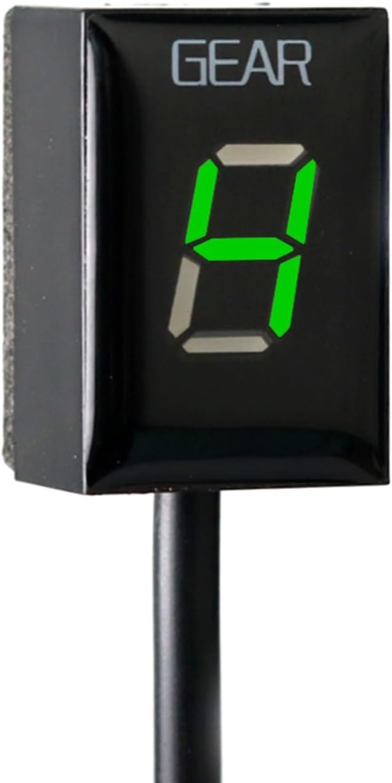 Gear Display Indicator, for CBR650F 2014 2015 2016 2017 2018 CBR 650F, Motorcycle Accessories 1-6 Speed Gear Display Indicator Digital Meter (Size : Green) image number 1