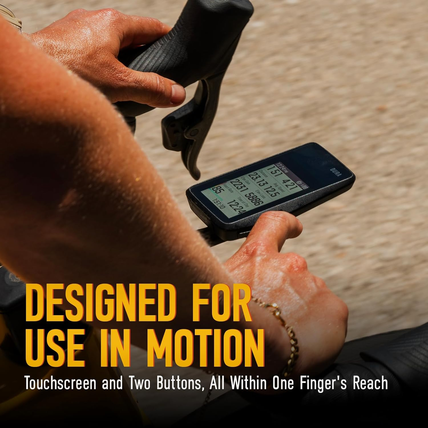 COROS DURA Solar GPS Cycling Units, 120-Hour GPS Battery Life, Solar Charging, 2.7" MIP Color Touchscreen, Fast Data Sync, Turn-By-Turn Navigation, Dual-Freq GPS, Strava, Ride with GPS, Komoot Routes image number 2