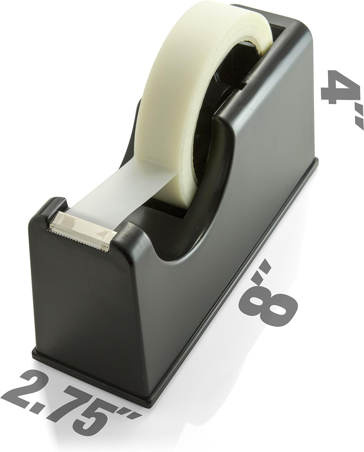 Officemate 2-In-1 Heavy Duty Tape Dispenser 1-Inch and 3-Inch Core, Black (96699) image number 1