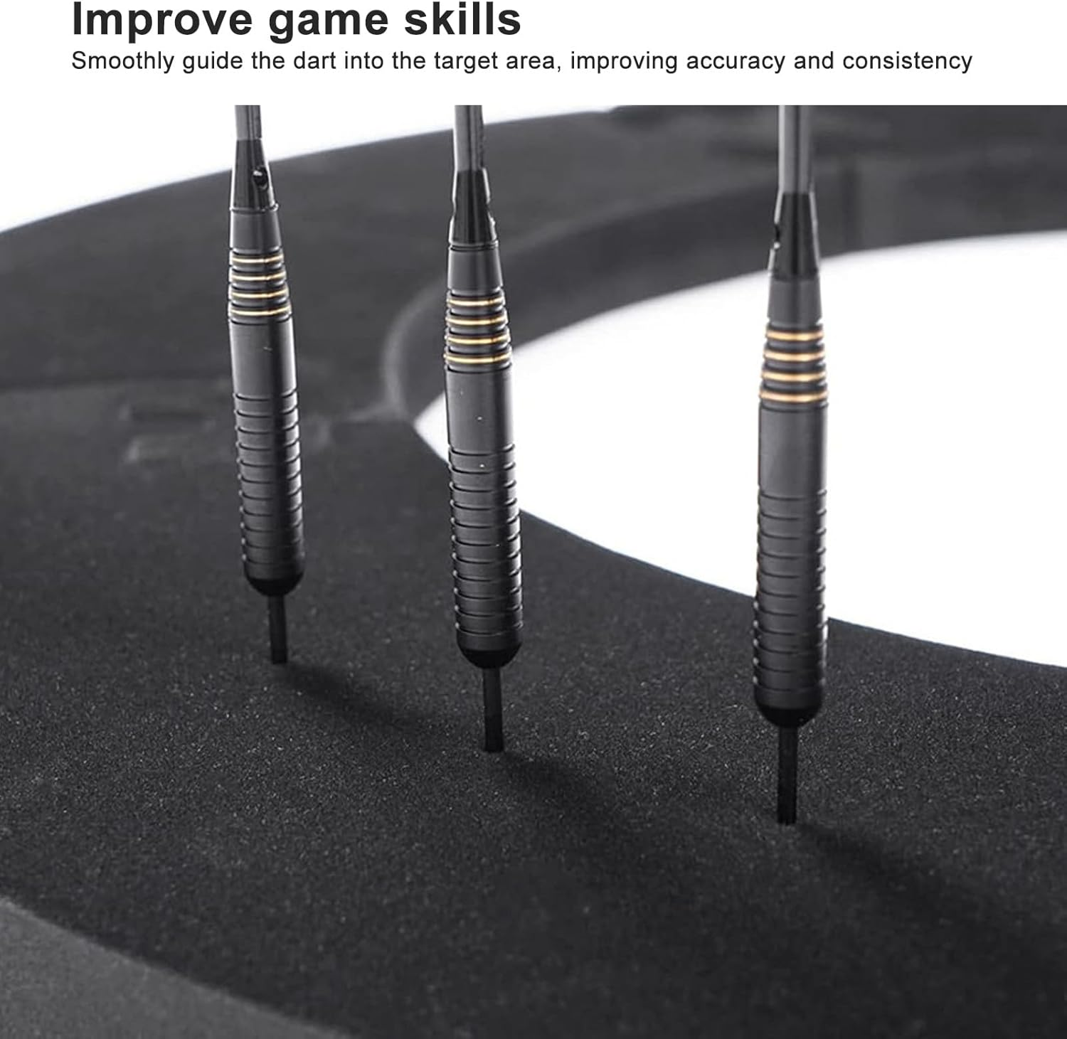 Dartboard Surround, 5PCS EVA Dart Surround Flexible Splicing Dart Board Wall Protector Universal Lightweight Dartboard Backboard Wall Surround for Homes Bars Game Rooms image number 4