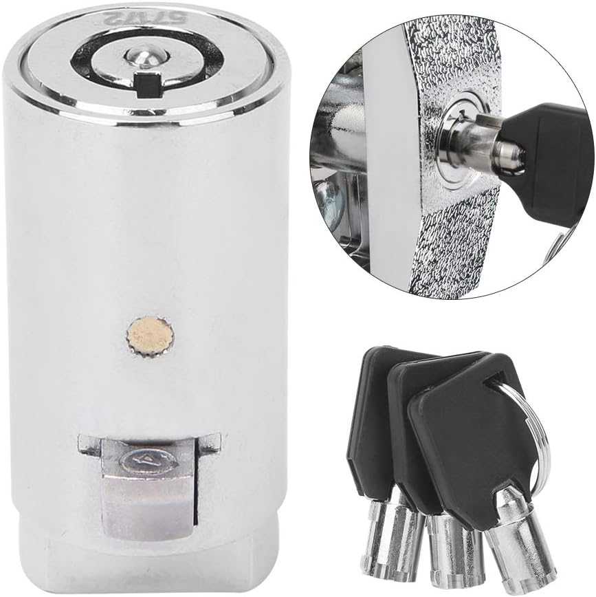 Single Opening Key Zinc Alloy Color Vending Machine Lock Cylinder, Vending Machine Lock and Key for Automatic Selling Machines image number 5