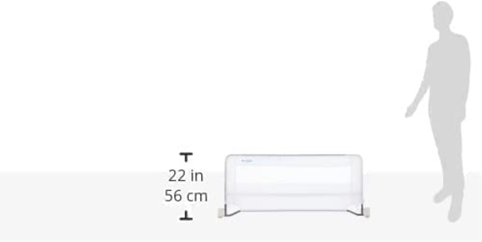 Regalo Guardian Swing down Single Bed Rail, White, 43 X 20 image number 6