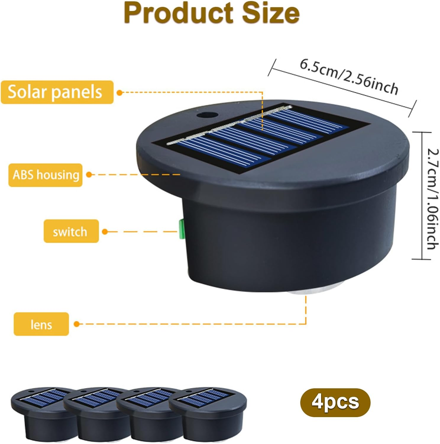 4 Pack Floating Solar Pool Lights &ndash; Waterproof Color Changing LED Lights for Inground & above Ground Pools, Ponds, Hot Tubs, Fountains, Deck, Patio & Outdoor Decorations image number 5