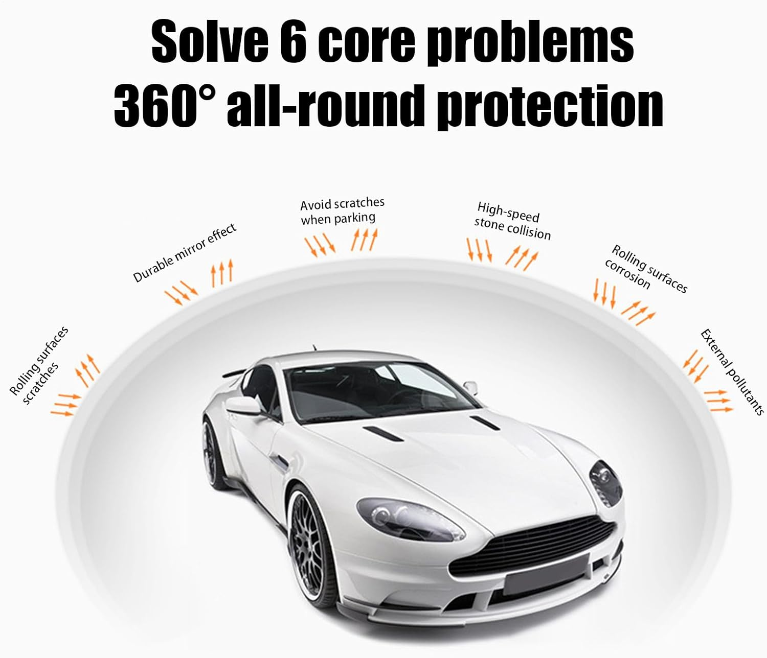 Clear Car Wrap | Non-Yellowing Automotive Protection Film - 19.6X78.7In High-Gloss Uv-Resistant Anti-Scratch Cover for Boat RV Exterior Care Daily Driver Maintenance image number 6