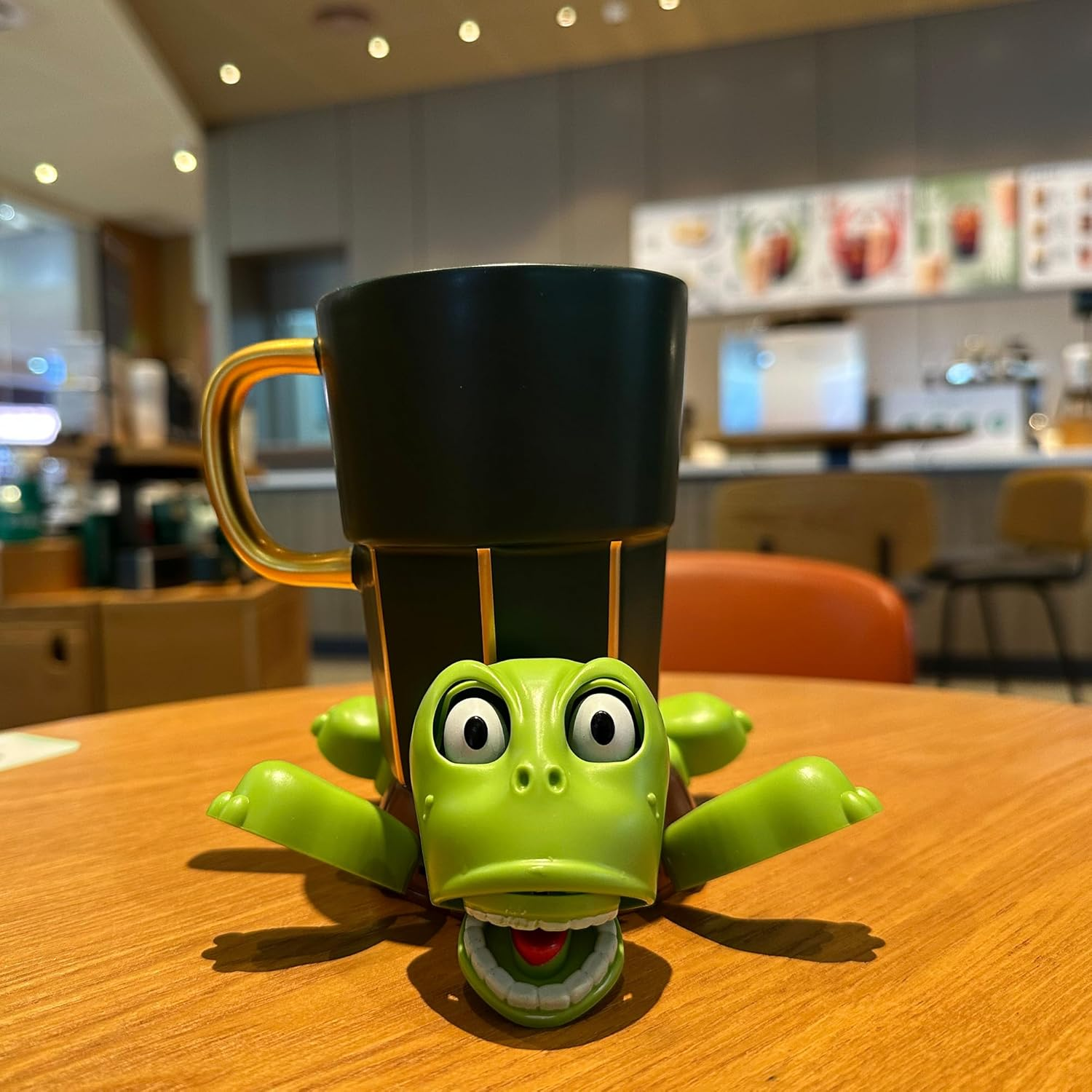 JOD&reg; Turtle Cup Holder,Turtle Coaster with Funny Expression, Cup Holder with Liftable Limbs & Expressive Face for Turtles,Tortoise Lover Gag Gifts Home Decor(Light Green) image number 4