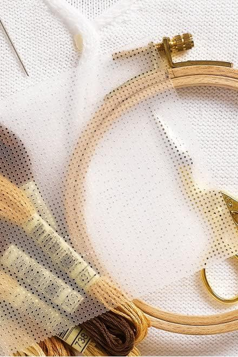 DMC DC90 Water Soluble Cross Stitch Canvas, 8 by 8-1/2-Inch, White, 14 Count image number 3