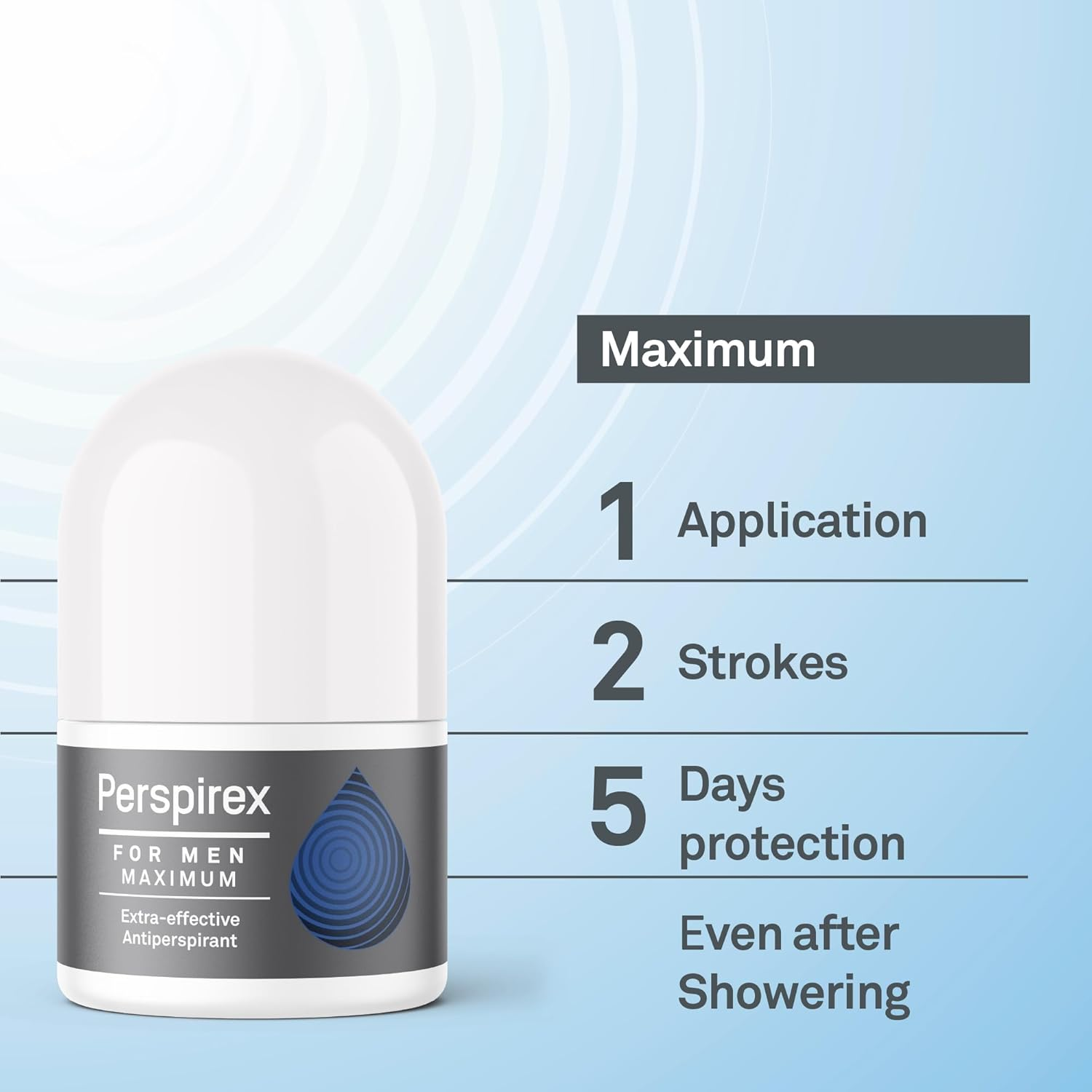 Perspirex for Men Max Antiperspirant Roll-On 25Ml image number 2