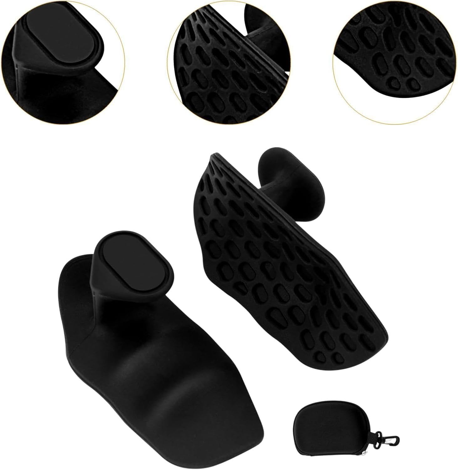 Fingerless, Flexible Gym Grips with Storage Box,Ideal for Weight Lifting, Pull-Ups and Fitness Training image number 5