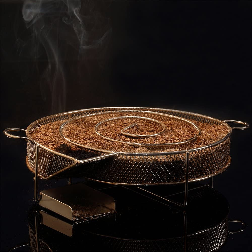 Realcook Cold Smoke Generator 8" Cold Smoker Hot and Cold Smoking Meat Salmon Cheese Burning Time up to 4-7 Hours image number 3