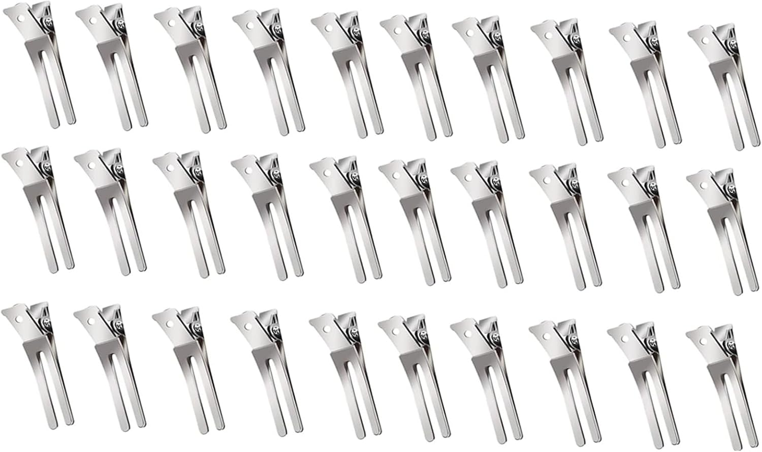 Pack of 40 Curl Clips, Section Clips, Hair Clips, Volume Clips, Hairstyle, Double Prong Pin Curl image number 1
