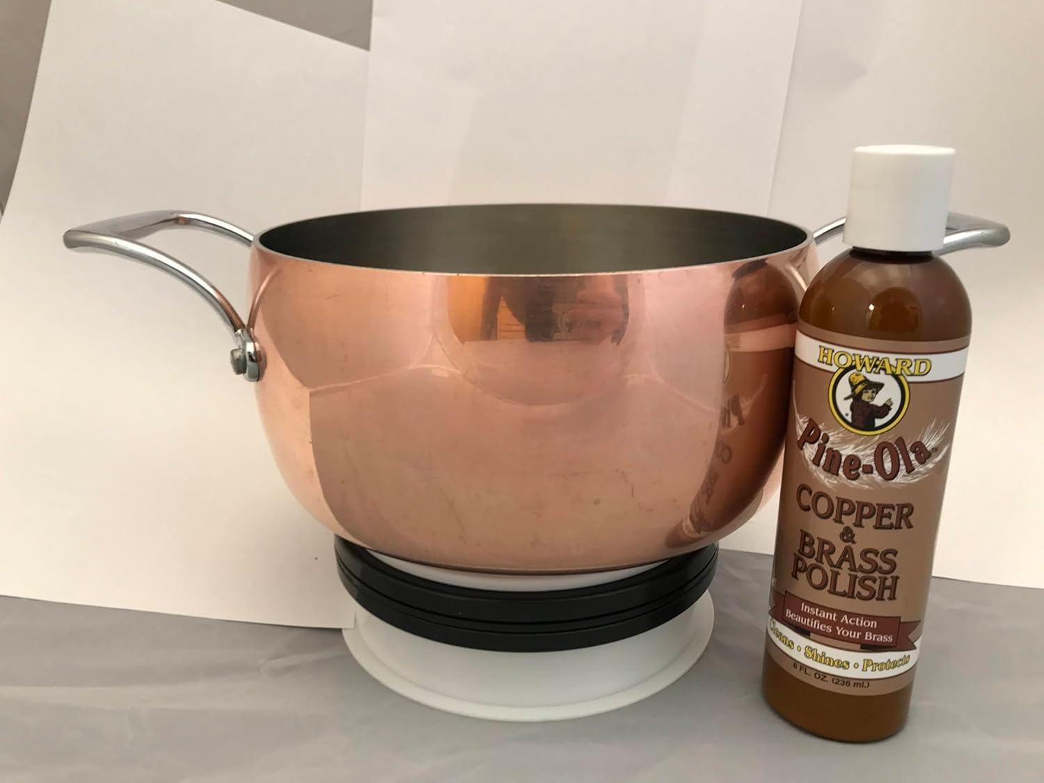 HOWARD PRODUCTS CB0008 Pine-Ola Special Copper and Brass Polish,237Ml - Quick Action Tarnish Remover, Perfect for Antiques, Jewellery and Cookware, Made in USA