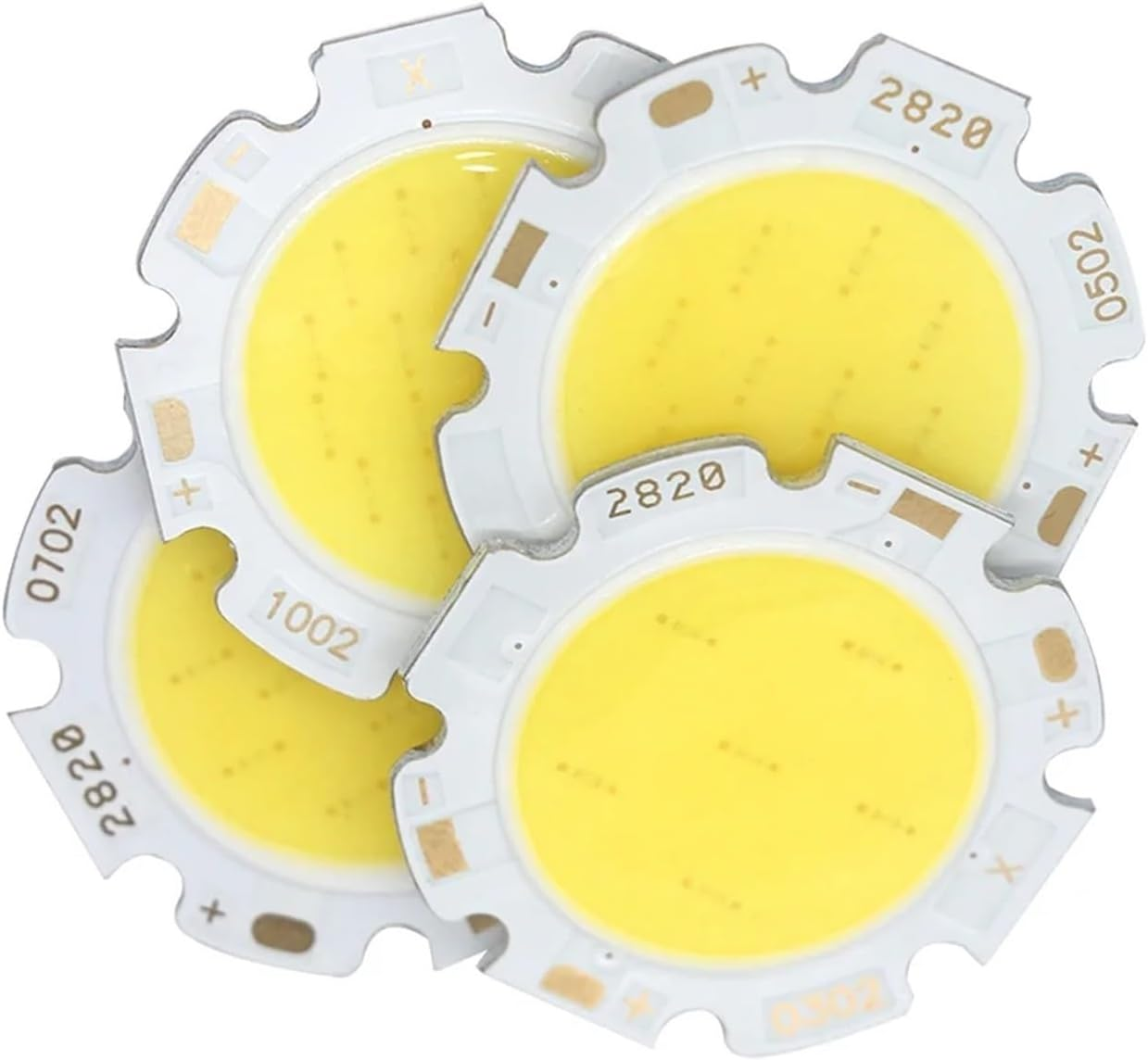 NFGZFNMKYW 4Pcs LED Beads COB Chip Light-Emitting Diode Bridgelux Chip 3W 5W 7W 10W 2828 CRI80 Warm/Natural/White for Led Cob DIY Led Bulb(5W,Cold White)