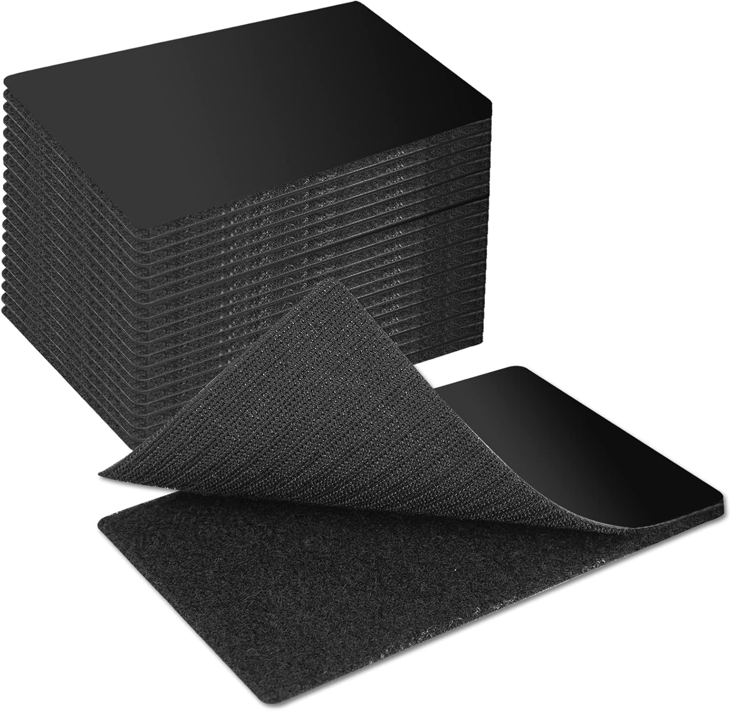 Art3D 16 Sets Hook and Loop Strips with Adhesive, Heavy Duty Double Sided Sticky Strips for Fabric Office Home, 10 X 2.5 CM