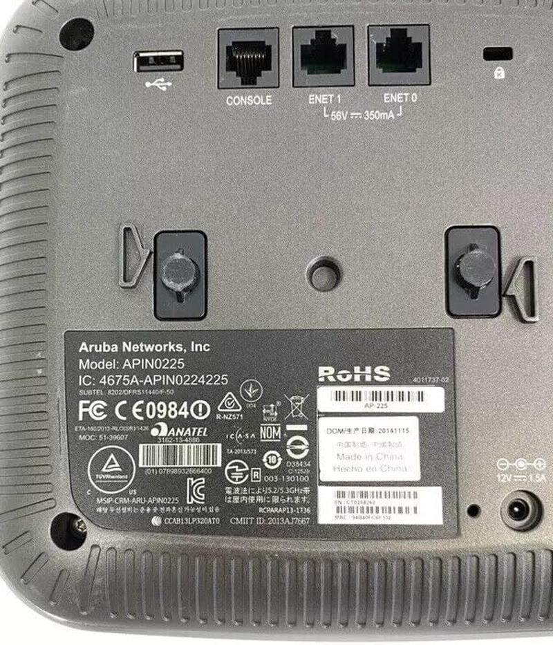 Aruba Networks Adapter POE Wireless Access Point - APIN0225 (No AC Adapter) (Renewed)