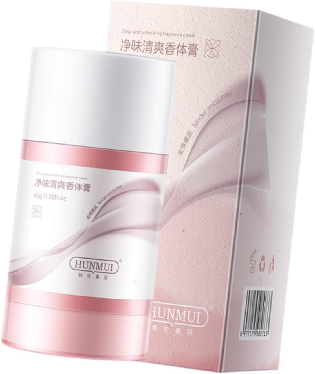 Kokiya Solid Perfume Bar, Solid Fragrance Deodorant 40G for Women, Fresh under Arms Mild Non Irritating Portable, Pink