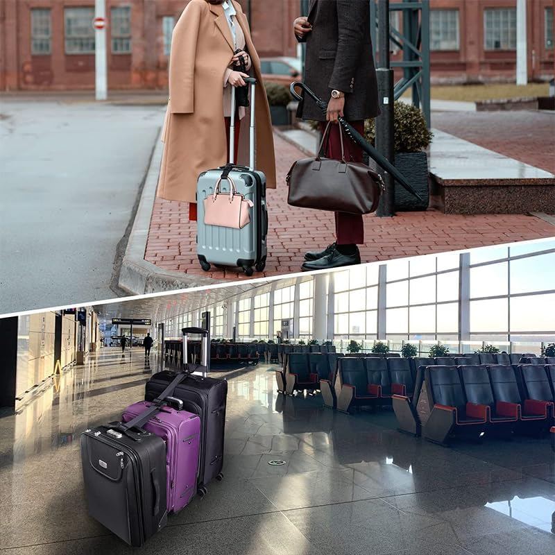 2 Pack Add a Bag Luggage Strap - Heavy Duty Adjustable Suitcase Belt Attachment - Travel Accessories for Connecting Your Luggage Together (Black) image number 5