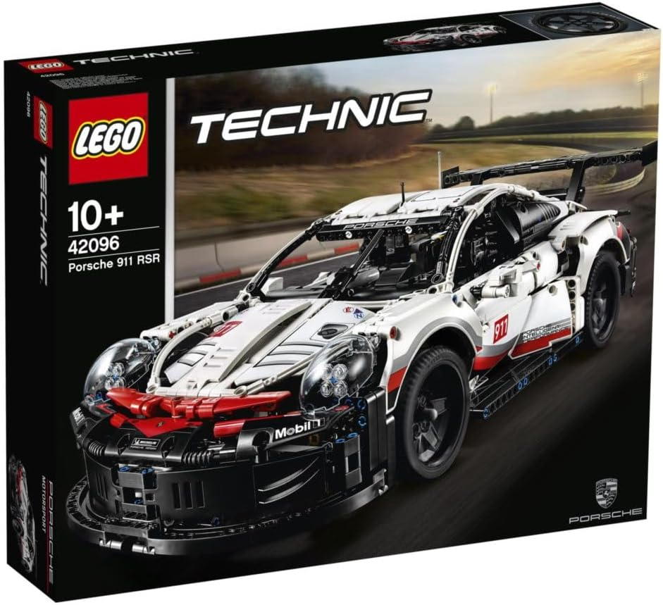 LEGO&reg; Technic Porsche 911 RSR Supercar Building Set (1580 Pcs) Sports Race Car Advanced Building Kit, Exclusive Collectible for Boys and Adults 42096