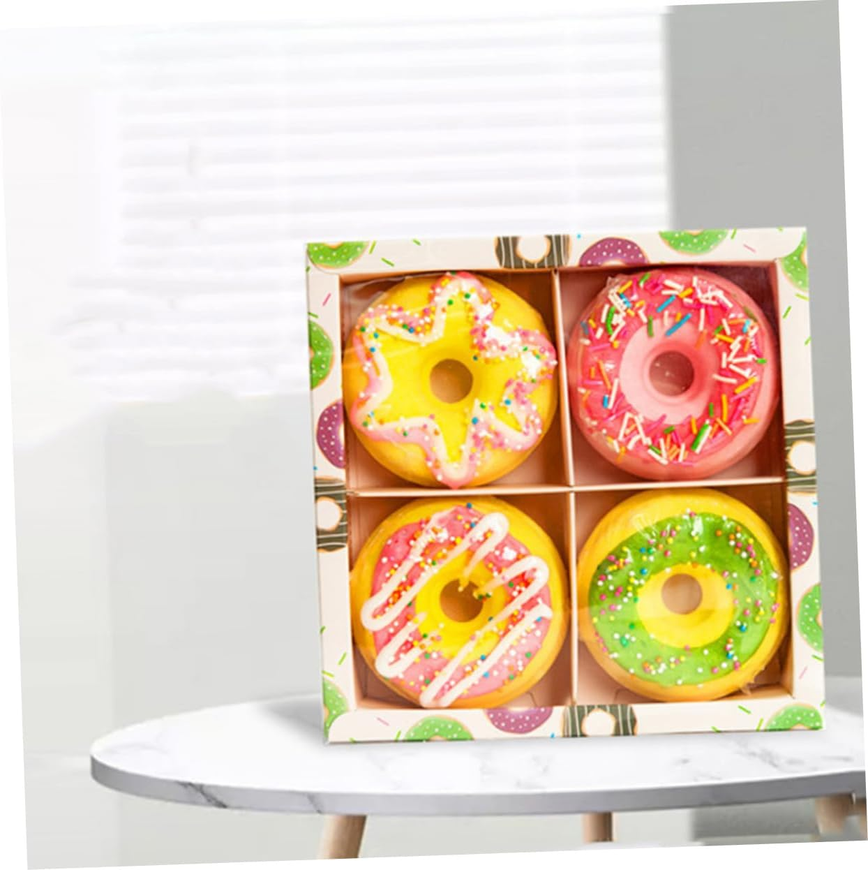 HAPINARY 4Pcs Sea Salt Bath Bomb Aroma for Skin Whitening Exfoliating Random Style image number 4