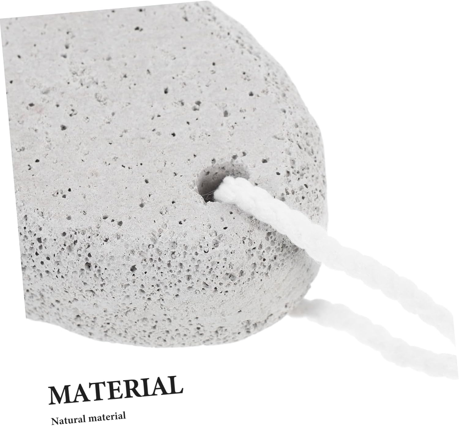 PRETYZOOM Natural Foot Pumice Stone for Feet Lava Pedicure Tools Hard Skin Callus Remover for Feet and Hands Light Grey image number 5