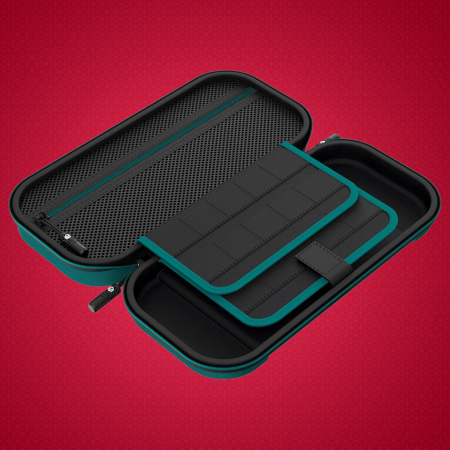 Powerwave Premium Carry Case Jade for Nintendo Switch 2, Durable Protective Hard Shell, 30 Game Cartridge Slots, Mesh Pocket, Portable Travel Storage Case image number 3