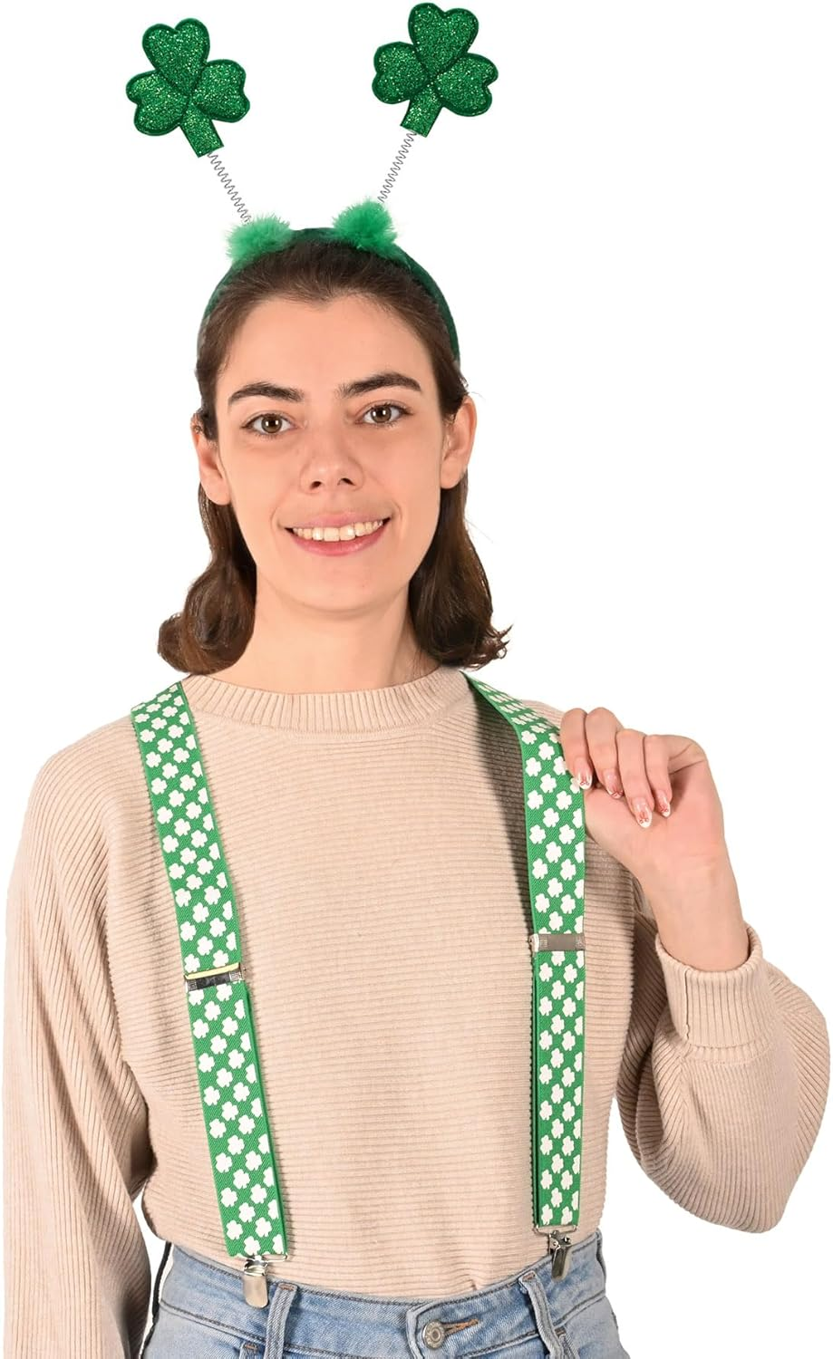 Beistle 30804 Shamrock Suspenders image number 3