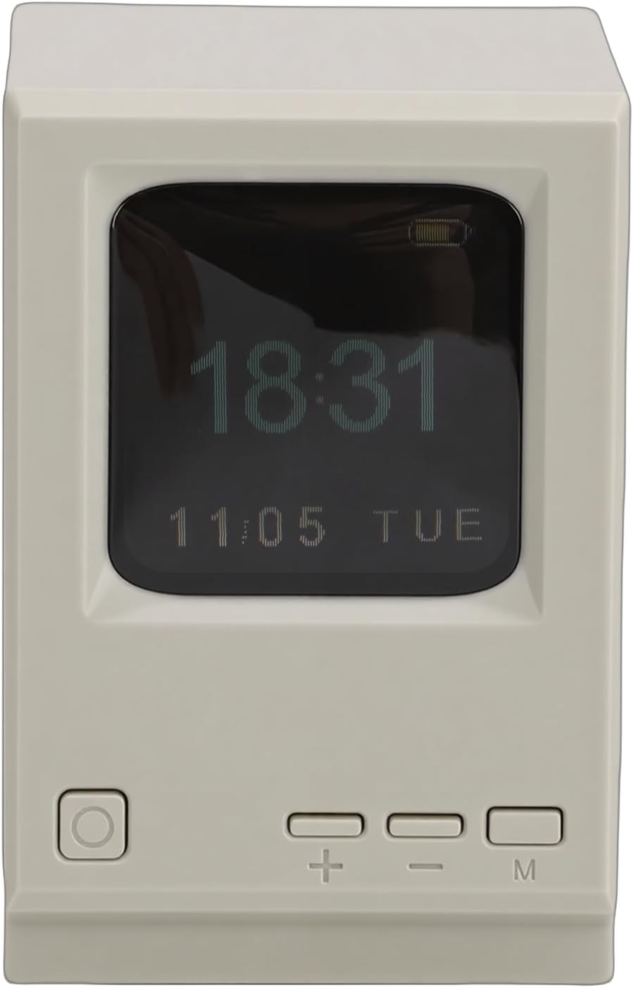 Tnfeeon Retro PC Style Computer Speaker Clock, Alarm Clocks Desktop USB Digital Display Speaker for Bedroom Bedside Retro PC Style Computer Clock, Portable image number 5