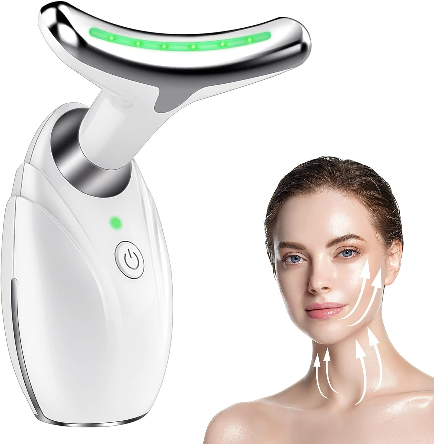 Face Massager, 3-In-1 anti Wrinkles Facial and Neck Massager, Face Sculpting Tool, Electric Face Neck Lifting Massager with 45 &plusmn;5℃ Heat & 3 Massage Modes Skin Care, Improve,Tightening and Smooth image number 6
