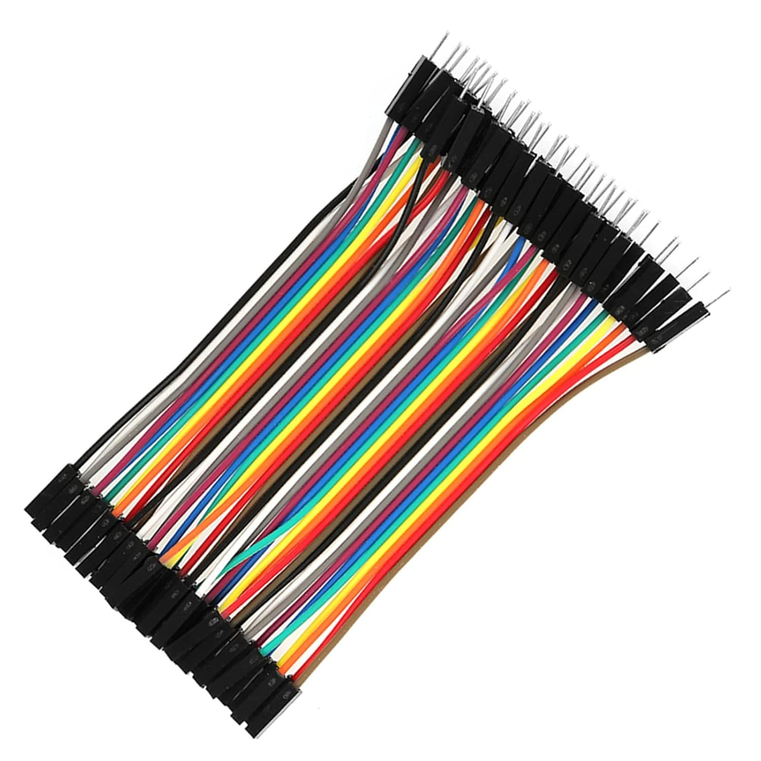 Spacnana 10Cm 3Pcs Colorful Jumper Wires Kit with 40Pin Male to Female 40Pin Male to Female for Breadboard image number 4