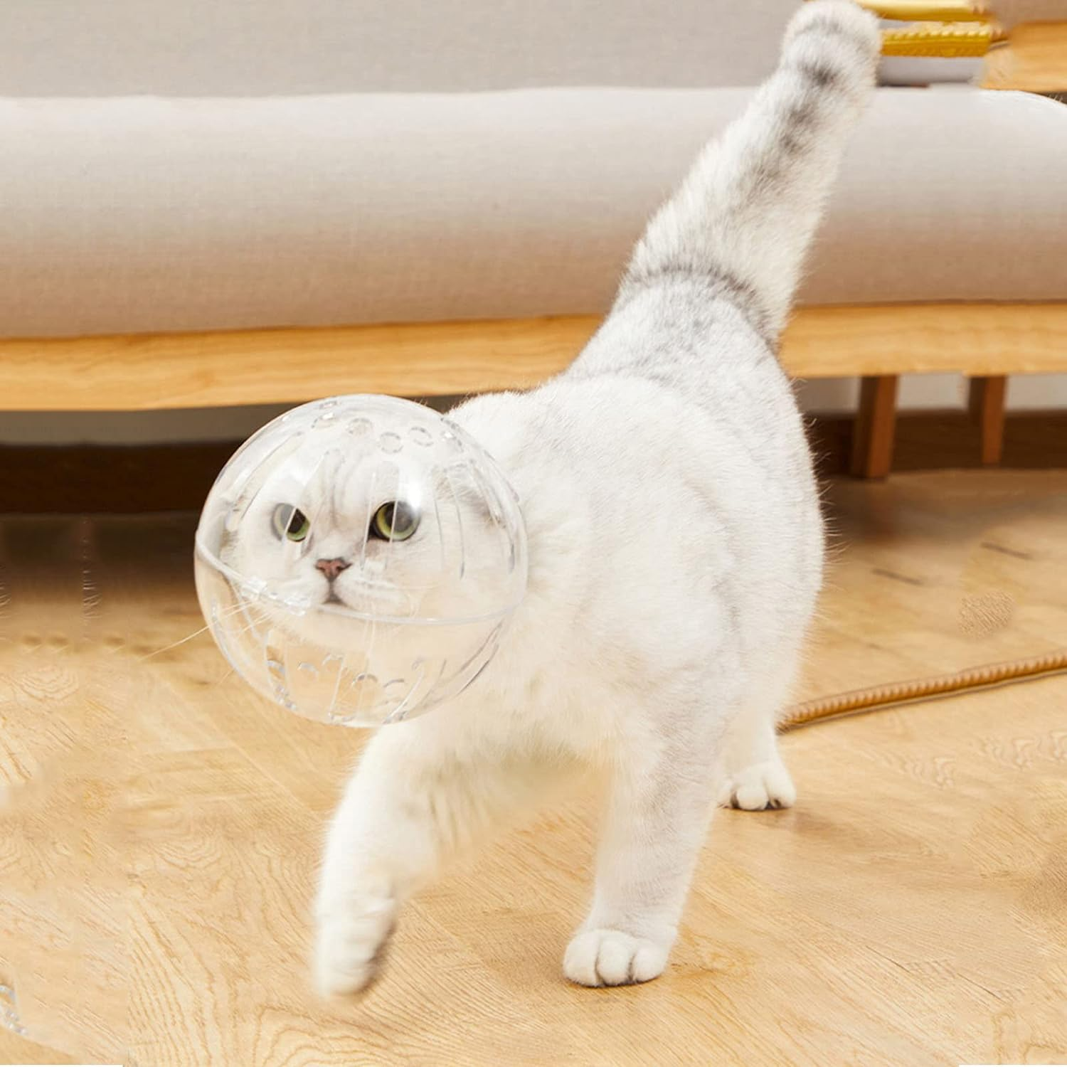 Upgraded Cat Muzzle for Grooming - Mouth Cover, Adjustable Hood, Anti-Bite Helmet for Bathing, Taking Injections, Trimming Nails image number 3